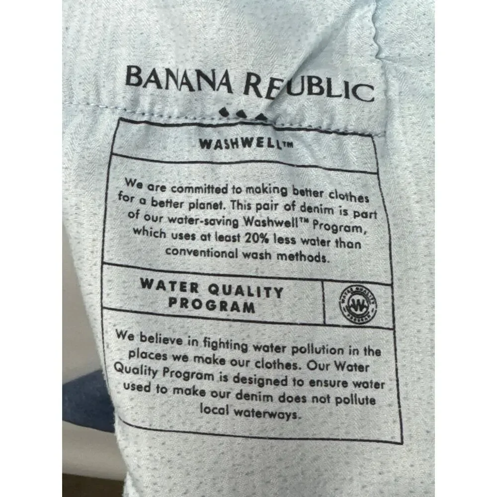 Banana Republic Men's Slim Fit Blue Stretch Travel Jeans - Size 30x32 (31x31)